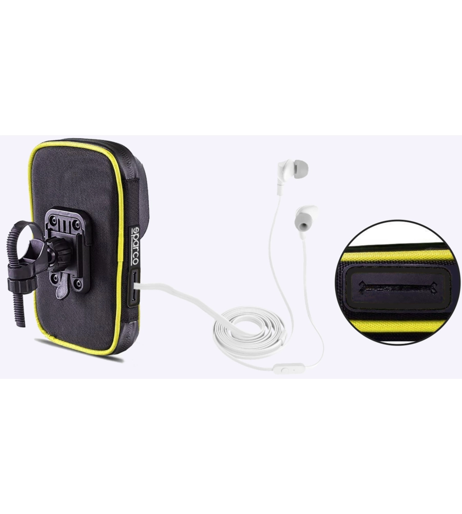CUSTODIA PORTA CELLULARE PER BICI IN MICROFIBRA, 19X11X5,5 CM